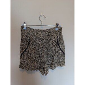 Three Dots Small Printed Pull On Shorts with pockets